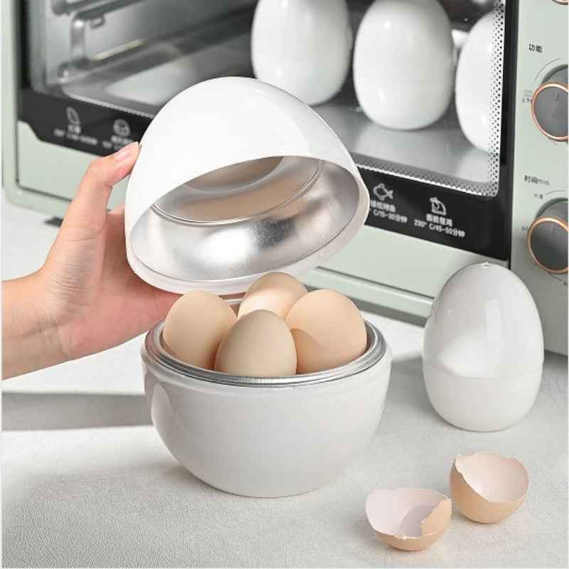 4-Egg Microwave Egg Cooker for Quick & Easy Boiling - Mallora Shop