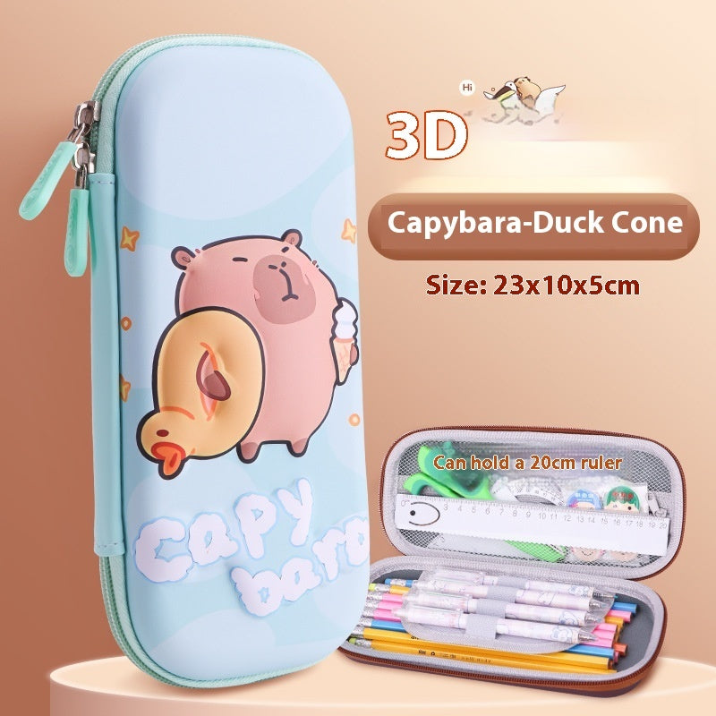 Cartoon 3D Three-dimensional Capabala Children's Stationery Box