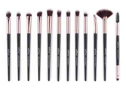 12 PCS portable makeup brush set