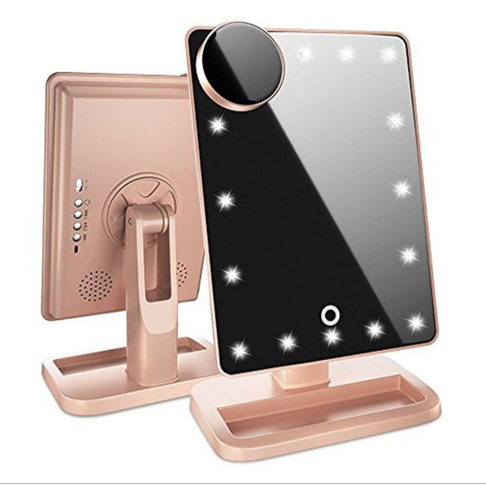 Touch Screen Mirror with Bluetooth Speaker for Your Makeup Routine