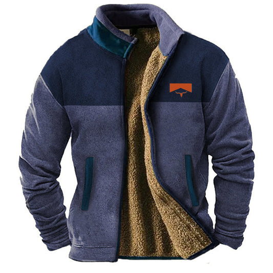 New Men's Cotton Clothes Fleece Jacket Coat Fashion Trend