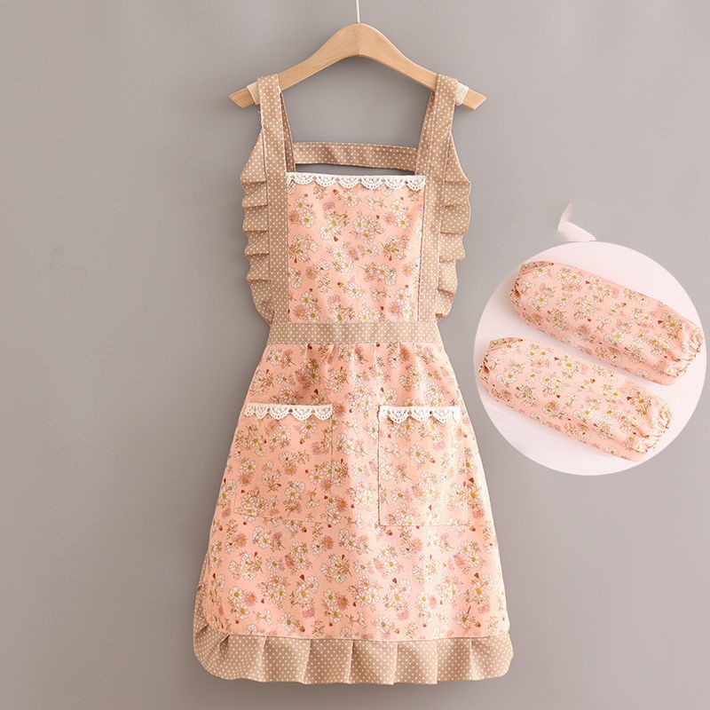 Adults Korean Version Of The Cute Rustic Temperament Breathable Canvas Apron