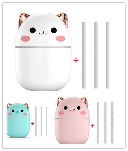 Cute Portable Cat Humidifier - Ultra-Silent USB Powered Air Moisturizer - Mallora Shop