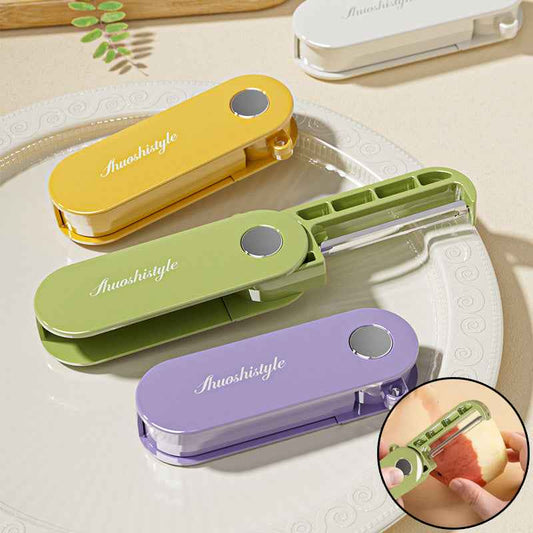 Foldable Vegetable Peeler - Stainless Steel Fruit Slicer