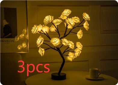 Rose Flower Lamp - USB Battery Operated LED Table Lamp