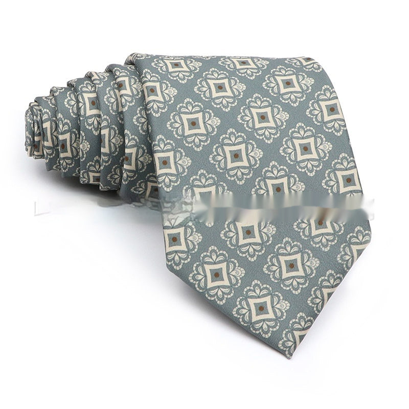 Business Polyester Men's Printed Workplace Tie