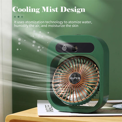 Portable USB Rechargeable Misting Fan
