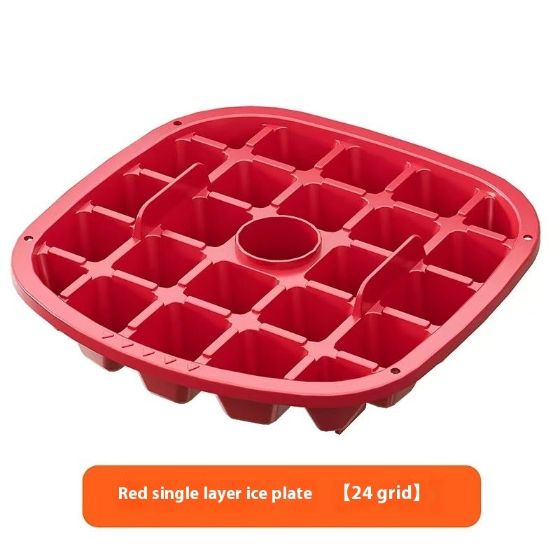 Press-type Portable Ice Tray - Large Capacity Ice Bucket