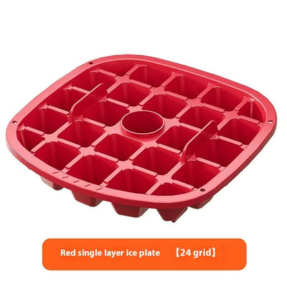 Press-type Portable Ice Tray - Large Capacity Ice Bucket
