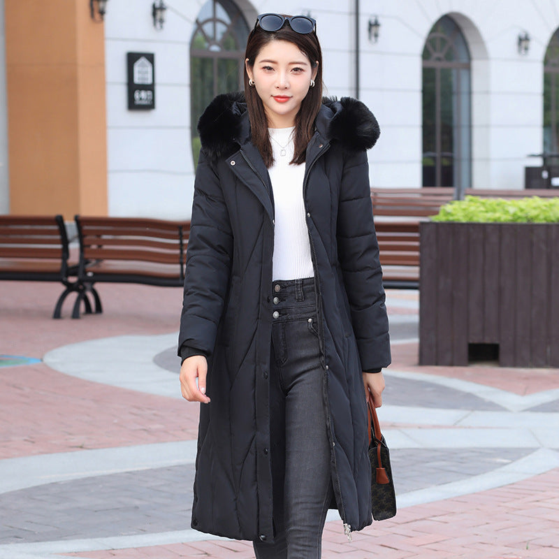 Women's Cotton-padded Coat Fashion Waist-controlled Thickened