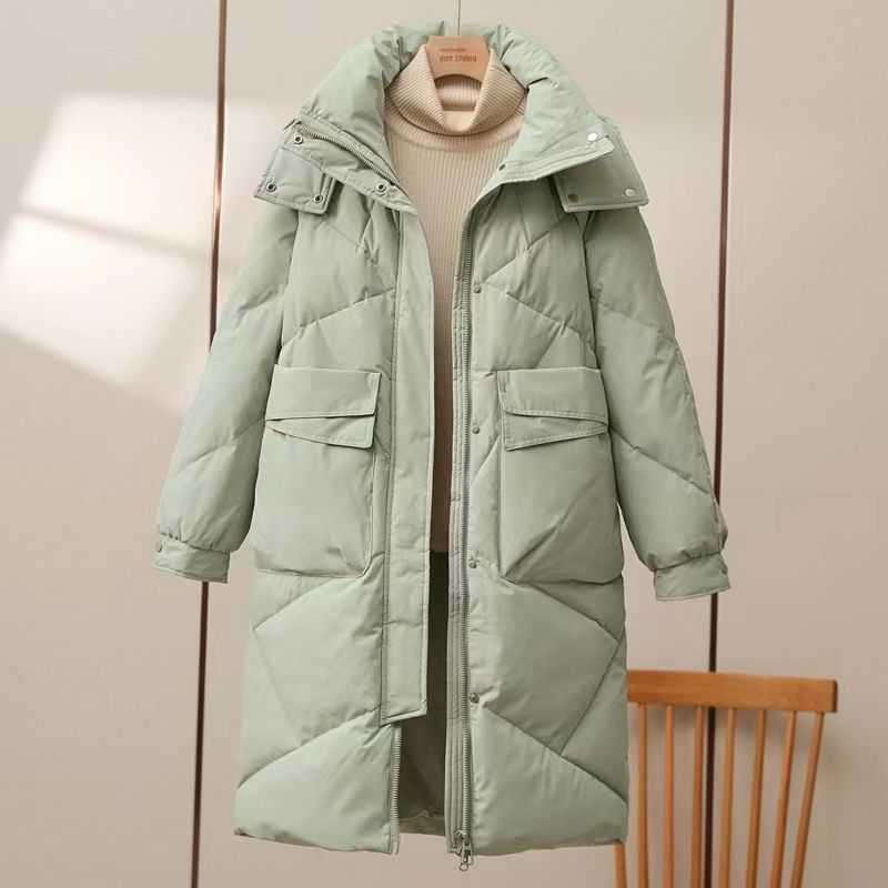 Women Mid-length Cotton-padded Coat Thickened Warm Plus Size Coat