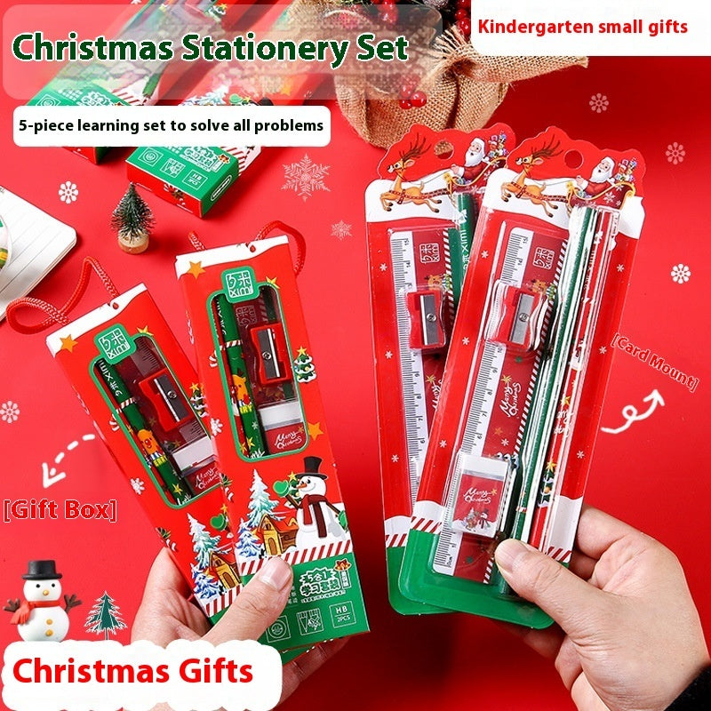 Christmas Small Gift Learning Stationery Suit Creative Practical Stationery