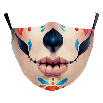 Digital Printing Ghost Face Wansheng Clown Double-layer Dust Mask