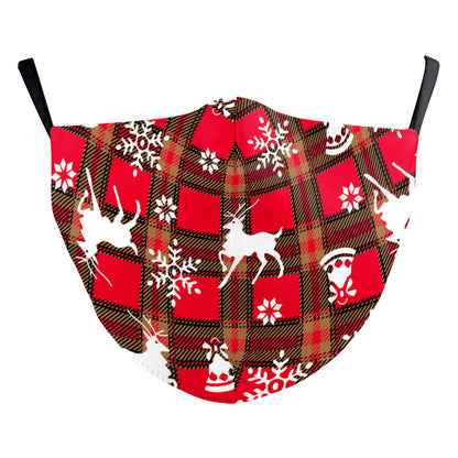 Christmas Beard Digital Printing Face Mask