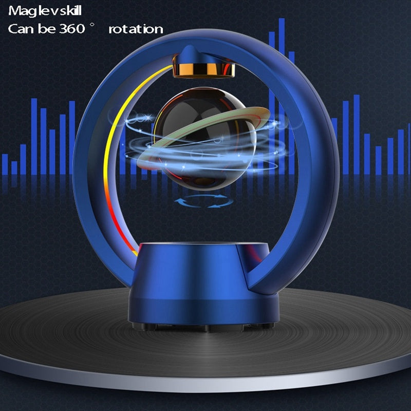 Magnetic Levitation Bluetooth Speaker - Starry Sky Blue Wireless Audio Experience - Mallora Shop
