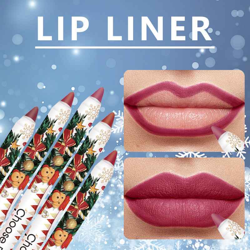 Christmas 12 Colors Mixed Lip Liner Set
