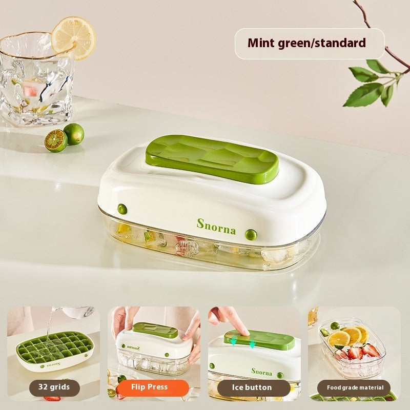 Easily Removable Food Grade Ice Tray with Lid