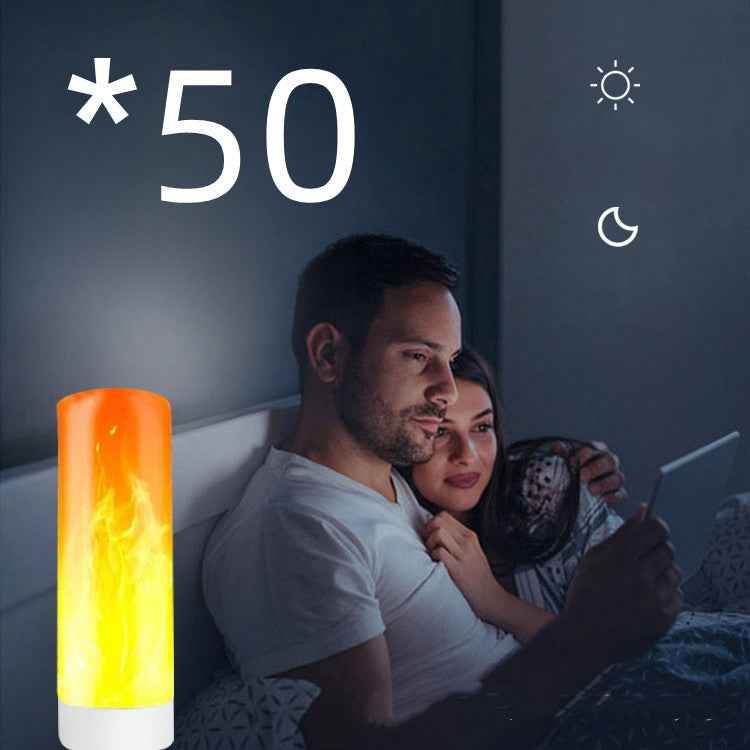 USB Atmosphere Light - LED Flame Effect Portable Night Lamp - Mallora Shop