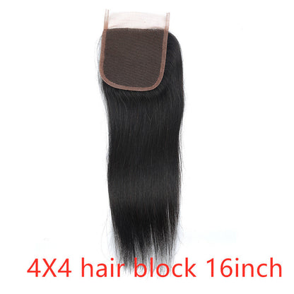 Real Human Hair Straight Weaves & Lace Closure Bundles