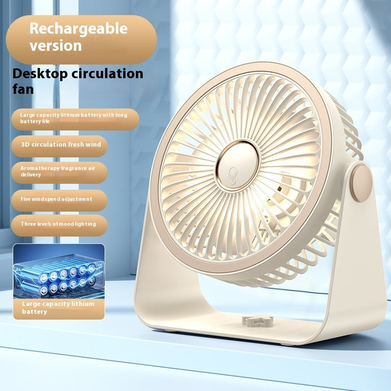 Clip Fan USB Lighting Desktop Fan Portable