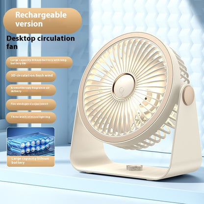 Clip Fan USB Lighting Desktop Fan Portable