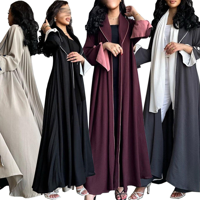 Cardigan Long Dress Women's Clothing Dress Autumn And Winter Elegant Robe Trench Coat