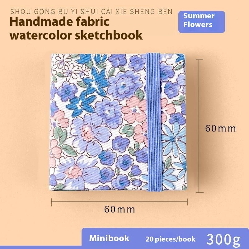 Sketch Carrying Travel Portable Good-looking Journal Book Feile Bird Fabric Mini Watercolor