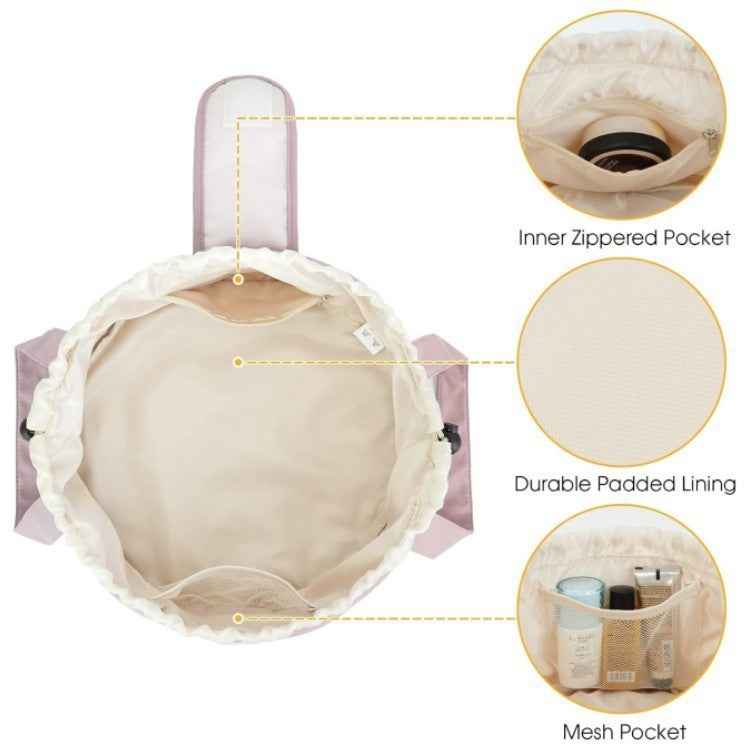 Large Capacity Barrel Drawstring Makeup Bag