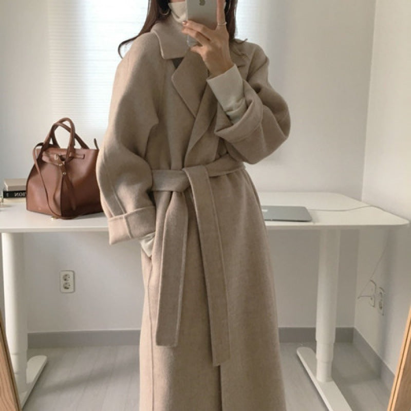 Woolen Wool Coat Women's Mid-length