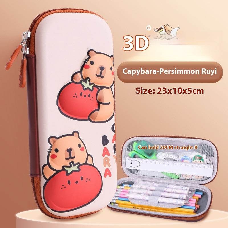 Cartoon 3D Three-dimensional Capabala Children's Stationery Box