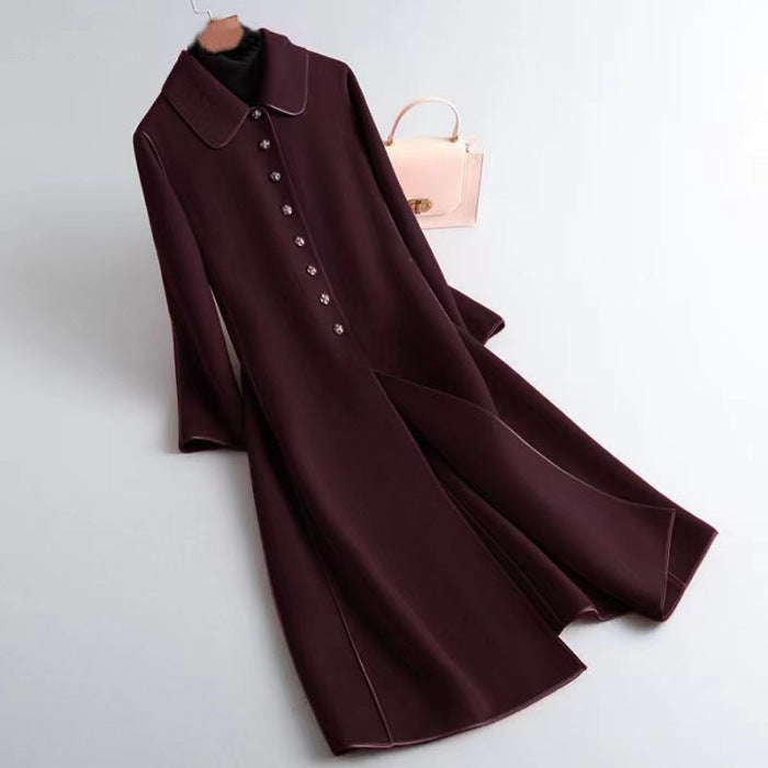 Women's Fashion Long Below The Knee Coat