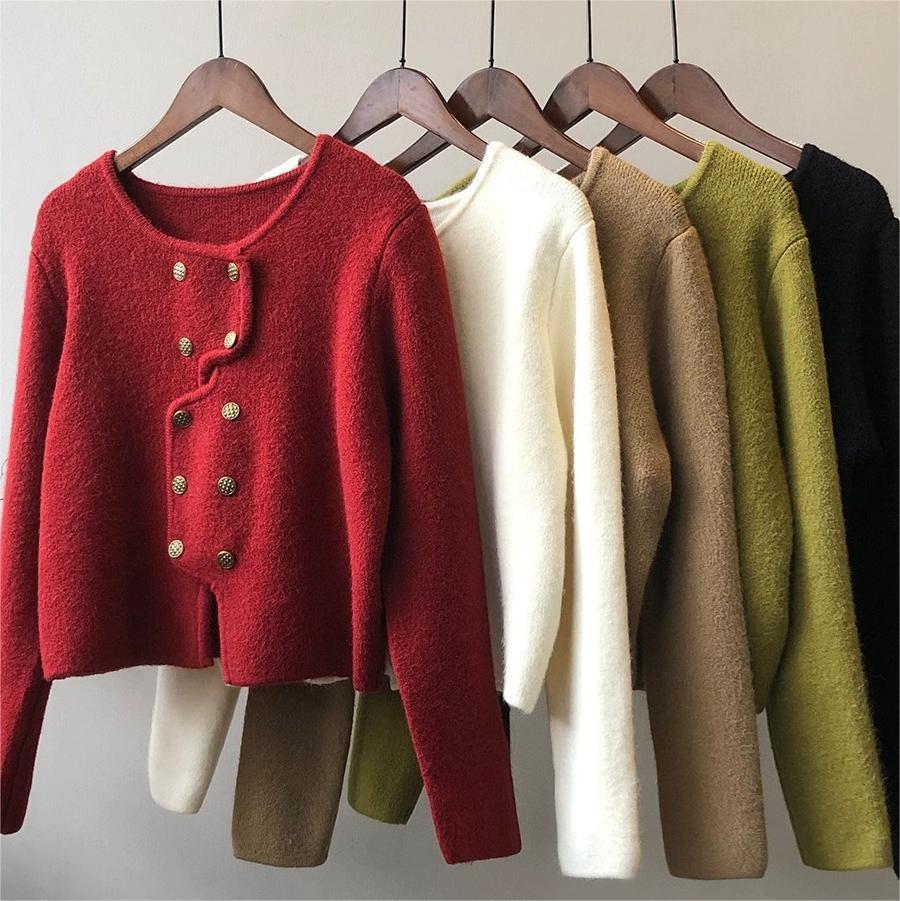 Women Classic French Style Short Knitted Cardigan