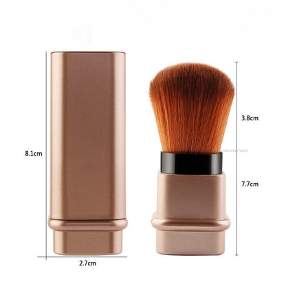 Portable Retractable Single Makeup Brush for On-the-Go Beauty