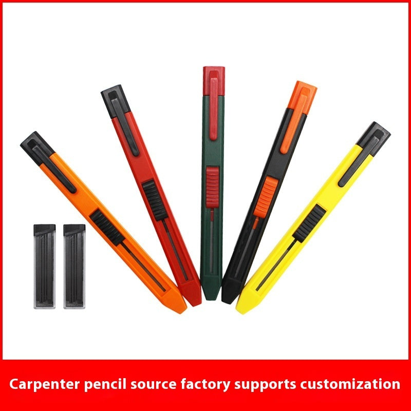 Plastic Woodworking Propelling Pencil Woodworking Special Thick Lead Mark Drawing Line Pencil