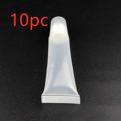 Lip Gloss Balm Cosmetic-Containers Refillable Empty 5ml Makeup-Tools Clear 10pcs/Pack