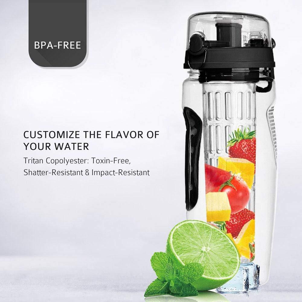 32Oz Fruit Infuser Water Bottle - BPA Free, Perfect for Flavored Hydration - Mallora Shop