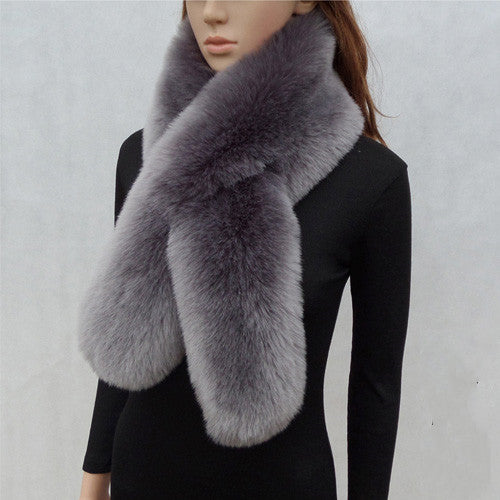 Faux Fur Rabbit Fox Collar Shawl