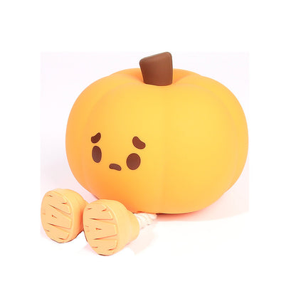 Cute Pumpkin Night Light - Soft Silicone Lamp