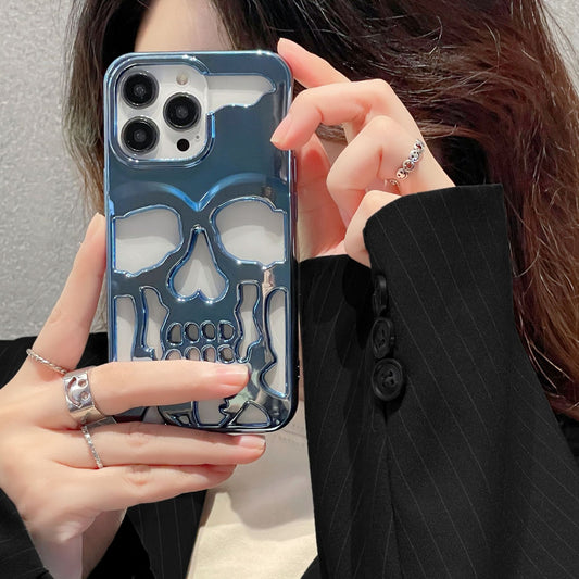 Luxury 3D Skull Phone Case for iPhone 14 Pro Max - Unique and Stylish Protection