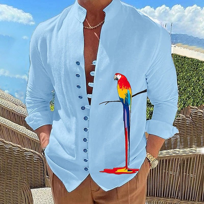 Men's Simple Casual 3D Digital Printing Shirt