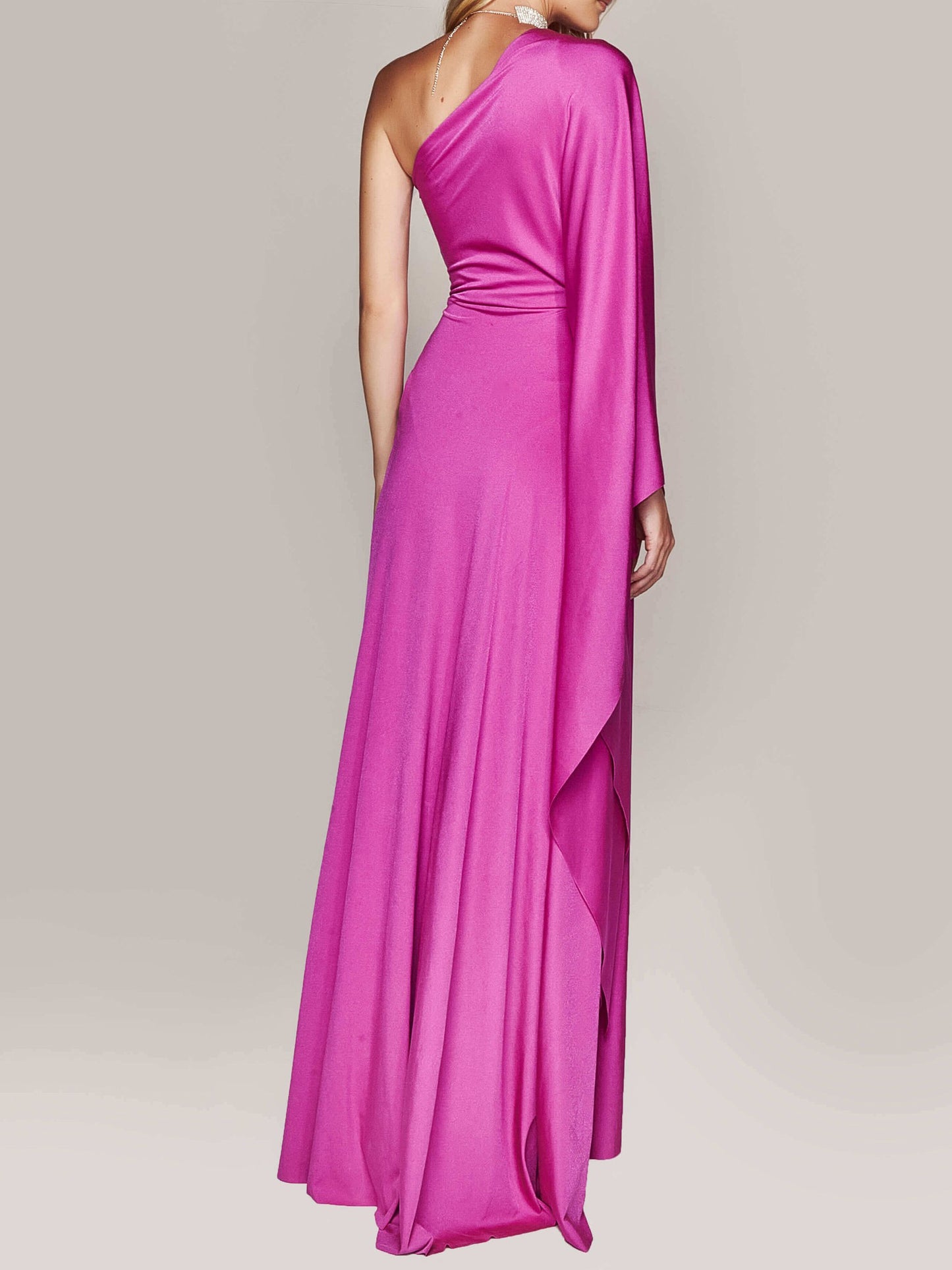 One Shoulder Twist Maxi Dress