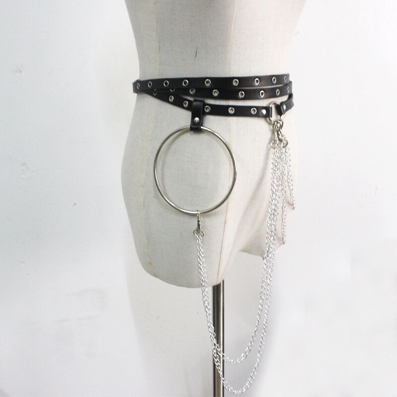 New Punk Concave Shape Waist Chain Leisure