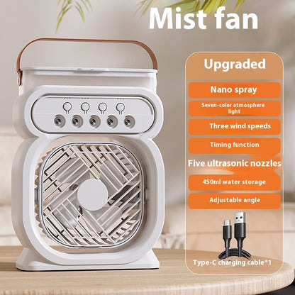 3 In 1 Portable Air Conditioner with LED Night Lights