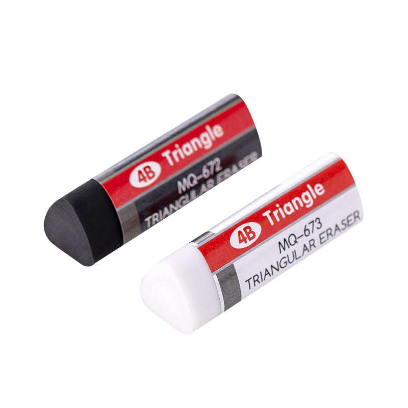 4B Triangle Black And White Only For Art Eraser