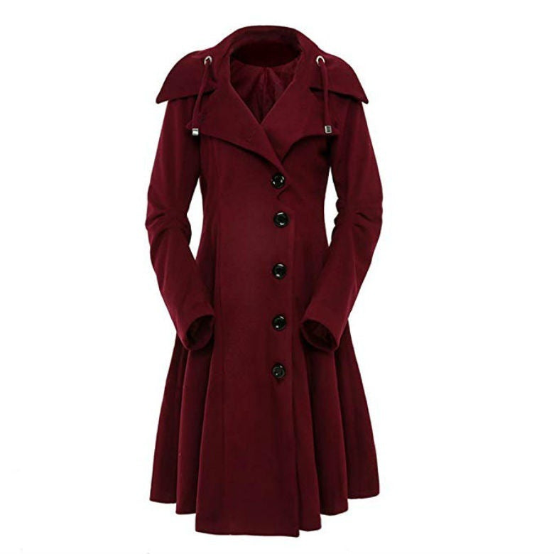 Women Slim Long Trench Coat