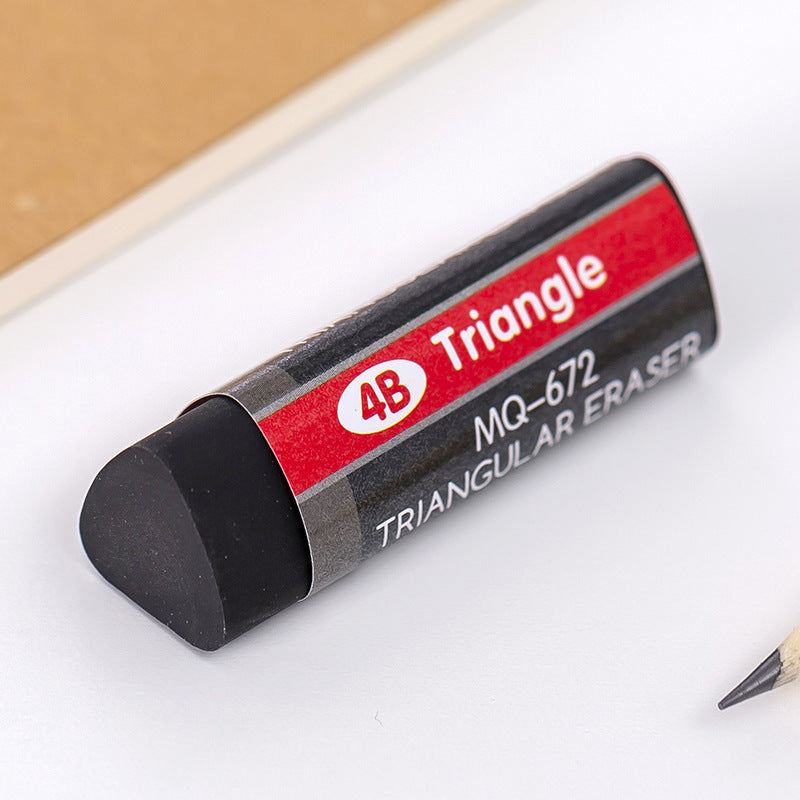 4B Triangle Black And White Only For Art Eraser