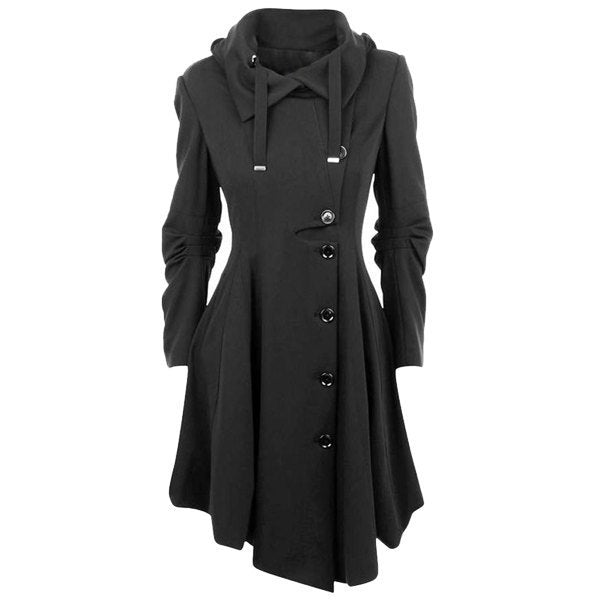 Women Slim Long Trench Coat