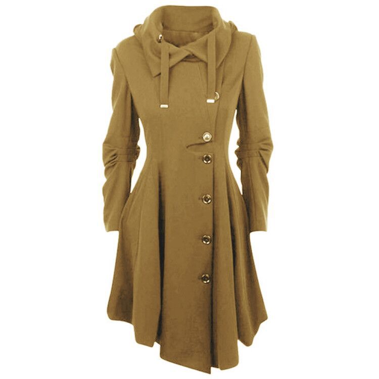 Women Slim Long Trench Coat