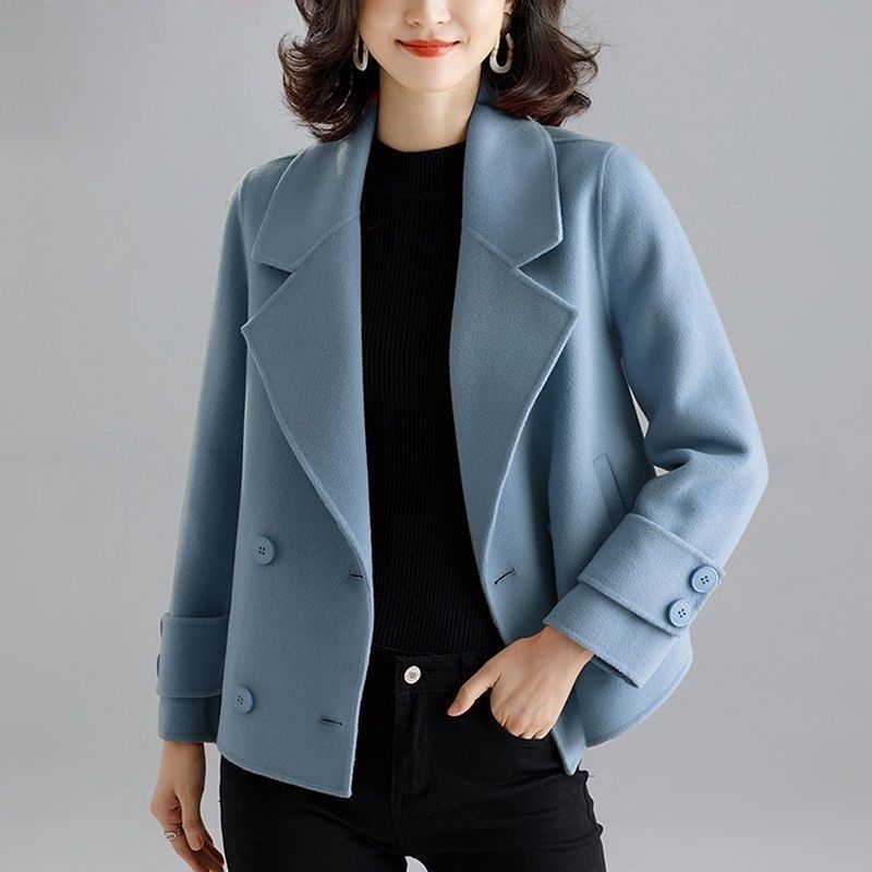 Women's Polyester Woolen Short Coat Suit Coat