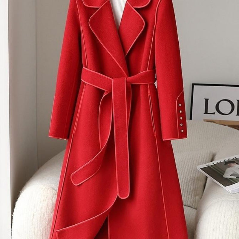 Women Fashionable High-end Woolen Coat